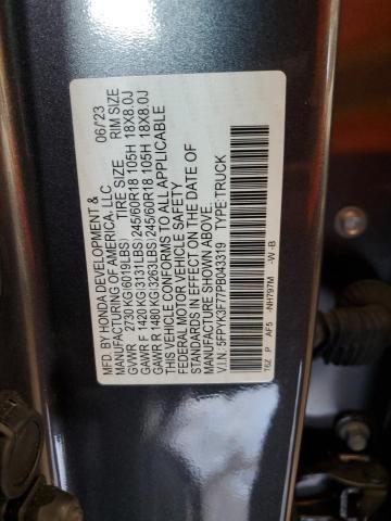 2023 HONDA RIDGELINE - 5FPYK3F77PB043319