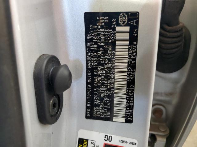 2017 TOYOTA COROLLA L - 2T1BURHE2HC864213