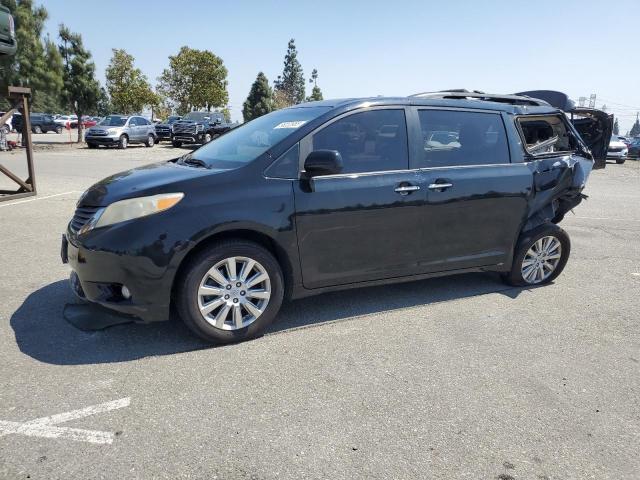 TOYOTA SIENNA XLE 2011 black  gas 5TDDK3DC6BS001378 photo #1