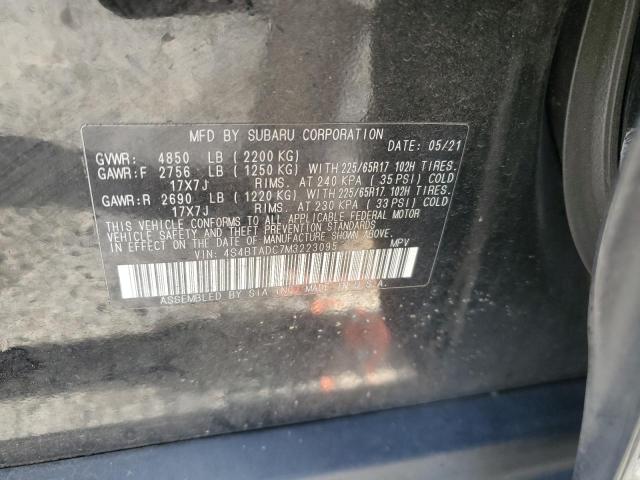 2021 SUBARU OUTBACK PR - 4S4BTADC7M3223095