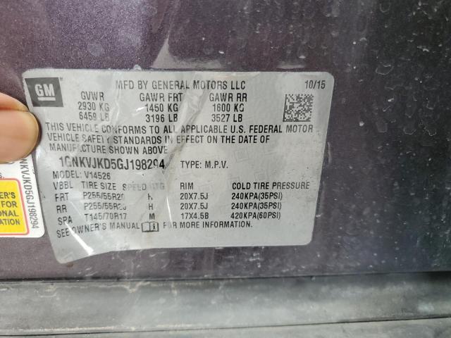 2016 CHEVROLET TRAVERSE L 1GNKVJKD5GJ198294