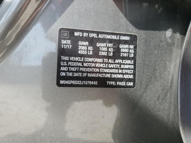 2018 BUICK REGAL ESSE W04GP6SX2J1076445