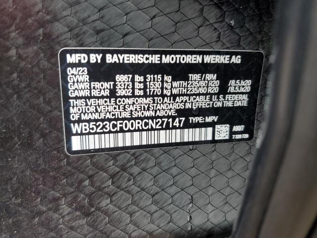 2024 BMW IX XDRIVE5 WB523CF00RCN27147