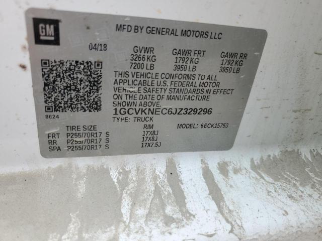 2018 CHEVROLET 1500 1GCVKNEC6JZ329296