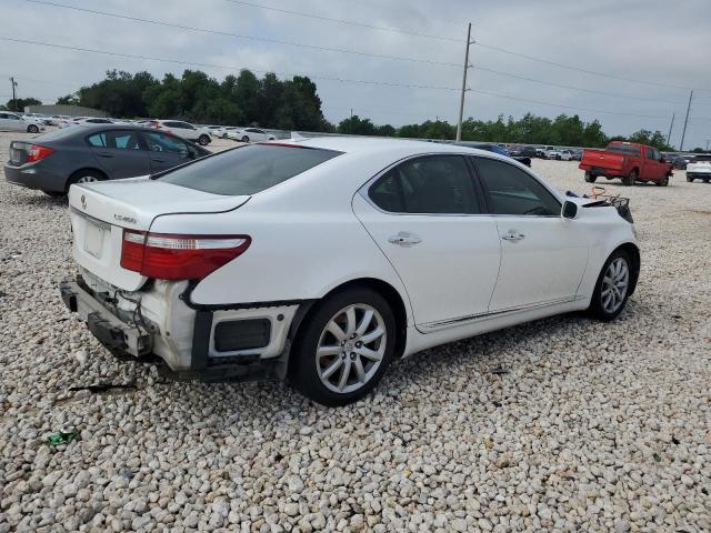 LEXUS LS 460 2007 white  gas JTHBL46F375047120 photo #4