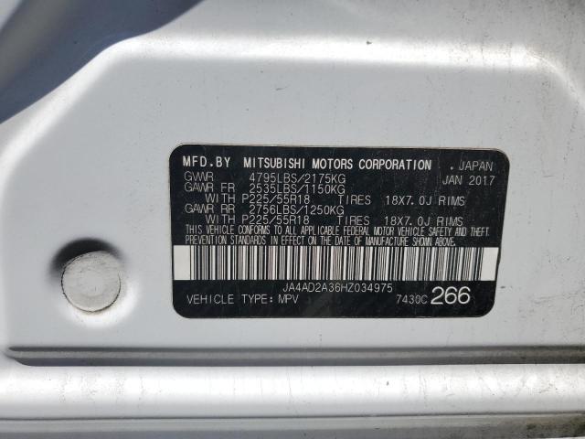 2017 MITSUBISHI OUTLANDER JA4AD2A36HZ034975