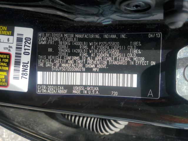 2013 TOYOTA SEQUOIA LI - 5TDJY5G12DS086018