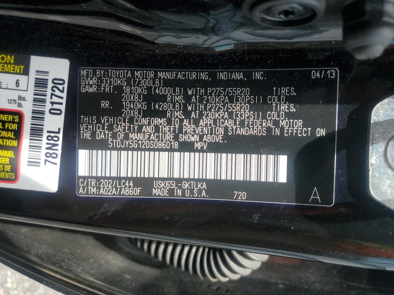 TOYOTA SEQUOIA LIMITED