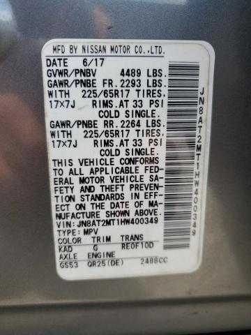 2017 NISSAN ROGUE S - JN8AT2MT1HW400349