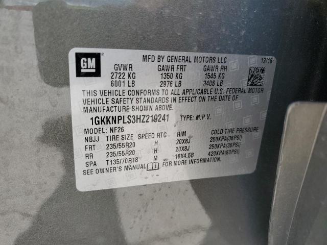 2017 GMC ACADIA DEN - 1GKKNPLS3HZ219241