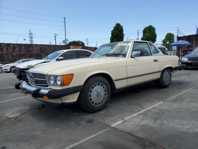 MERCEDES-BENZ 560 SL 1987 tan  gas WDBBA48D1HA056649 photo #1