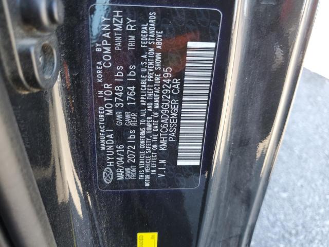 2016 HYUNDAI VELOSTER - KMHTC6AD9GU292495