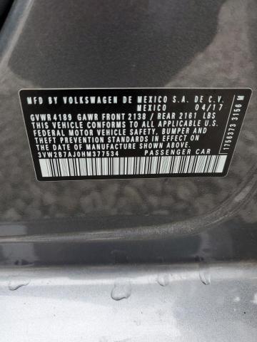 2017 VOLKSWAGEN JETTA S - 3VW2B7AJ0HM377534