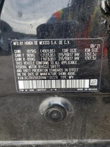 2022 HONDA HR-V LX - 3CZRU5H30NM710229