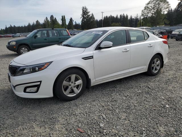 KIA OPTIMA LX 2015 white sedan 4d gas KNAGM4A71F5658103 photo #1