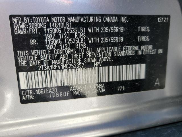 2021 TOYOTA RAV4 XLE P - 2T3A1RFV1MC252352
