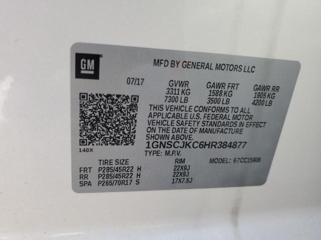 2017 CHEVROLET SUBURBAN C - 1GNSCJKC6HR384877