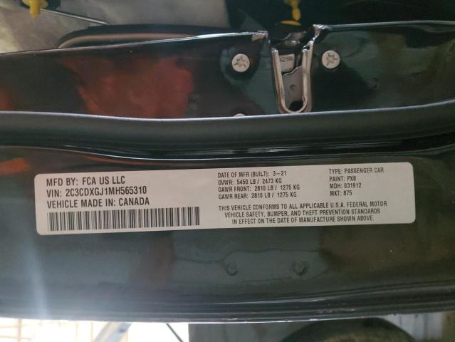 2C3CDXGJ1MH565310 2021 DODGE CHARGER