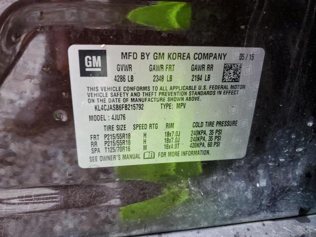 2015 BUICK ENCORE KL4CJASB6FB215792