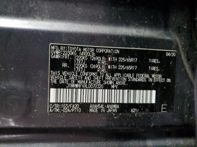 2020 TOYOTA RAV4 XLE - JTMRWRFVXLD072320