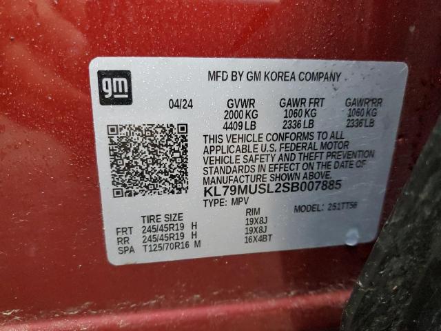 2025 CHEVROLET TRAILBLAZE KL79MUSL2SB007885
