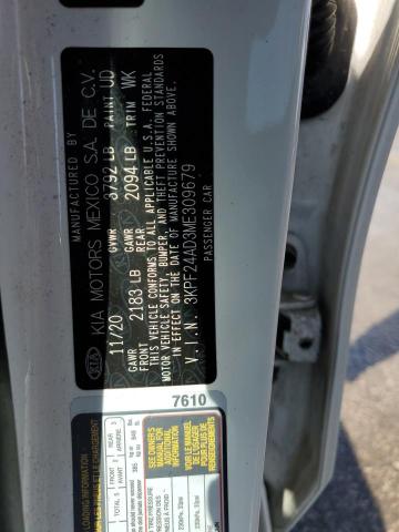 2021 KIA FORTE FE 3KPF24AD3ME309679