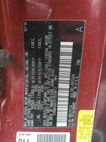 2015 TOYOTA SIENNA LE 5TDKK3DC7FS570673
