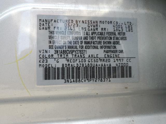 2023 NISSAN SENTRA SV - 3N1AB8CV9PY278371