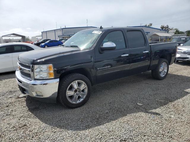 CHEVROLET silverado 2013 black crew pic flexible fuel 3GCPCSE08DG276857 photo #1