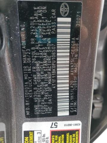 2023 TOYOTA CAMRY XLE 4T1F11BK0PU106507