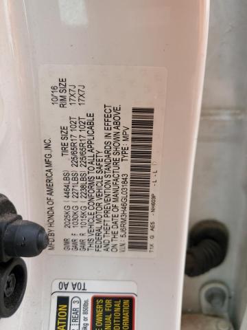 2016 HONDA CR-V SE - 5J6RM3H46GL031843