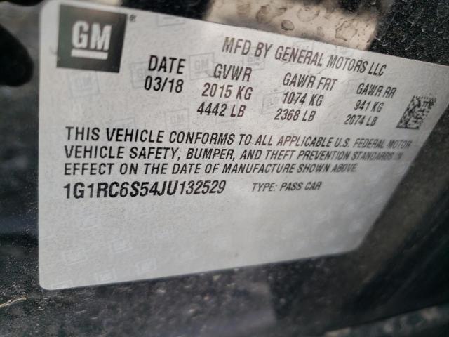 2018 CHEVROLET VOLT LT 1G1RC6S54JU132529