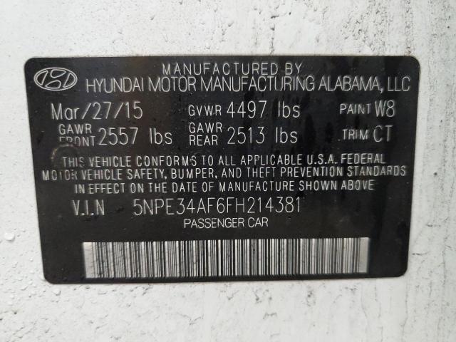2015 HYUNDAI SONATA SPO - 5NPE34AF6FH214381