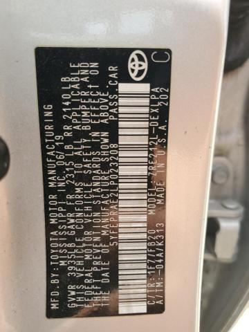2020 TOYOTA COROLLA LE - 5YFEPRAE2LP023208