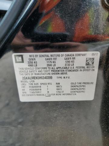 2017 GMC TERRAIN SL - 2GKALMEK6H6340399