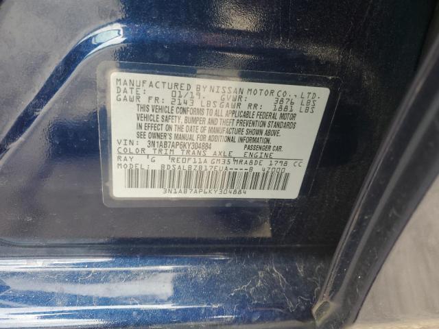 2019 NISSAN SENTRA S - 3N1AB7AP6KY304884