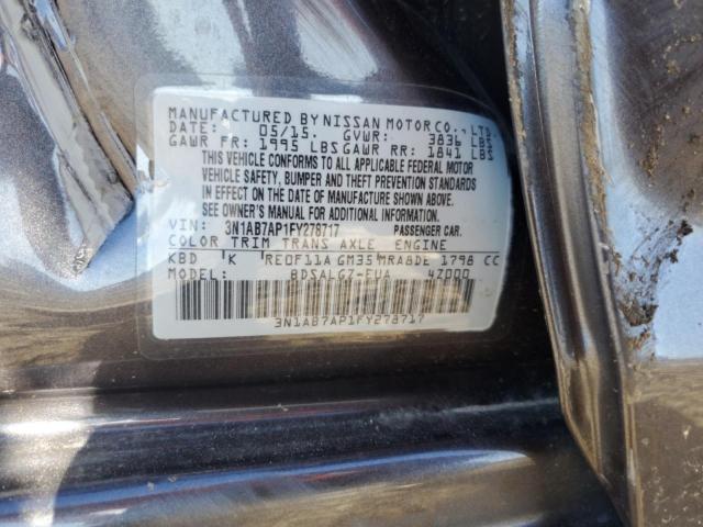 2015 NISSAN SENTRA S - 3N1AB7AP1FY278717