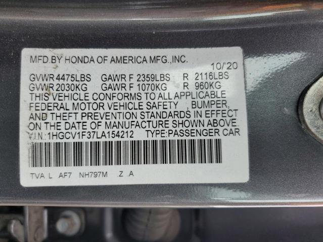 2020 HONDA ACCORD SPO - 1HGCV1F37LA154212