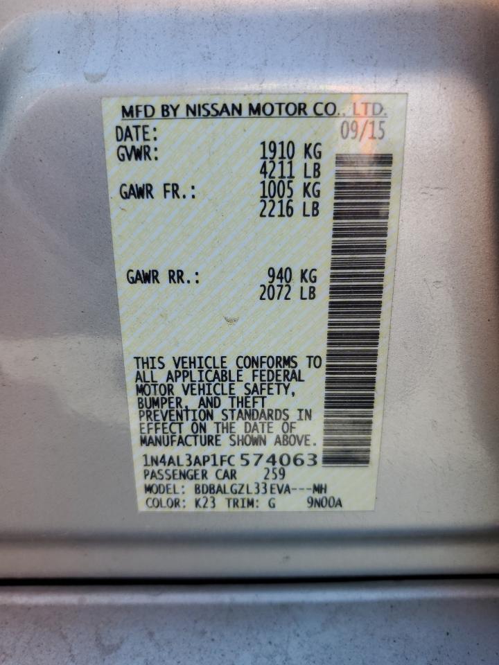 Nissan Altima 2.5 2015