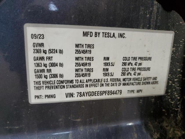 2023 TESLA MODEL Y - 7SAYGDEE6PF894479