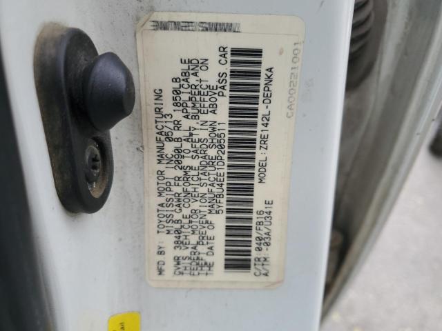 2013 TOYOTA COROLLA BA - 5YFBU4EE1DP205511