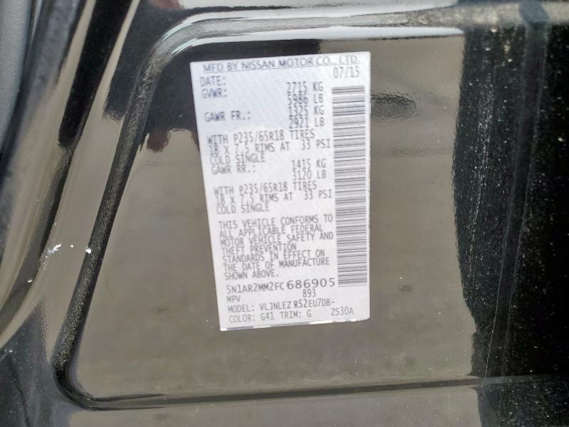 2015 NISSAN PATHFINDER - 5N1AR2MM2FC686905