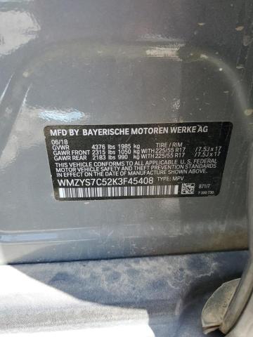 2019 MINI COOPER COU WMZYS7C52K3F45408