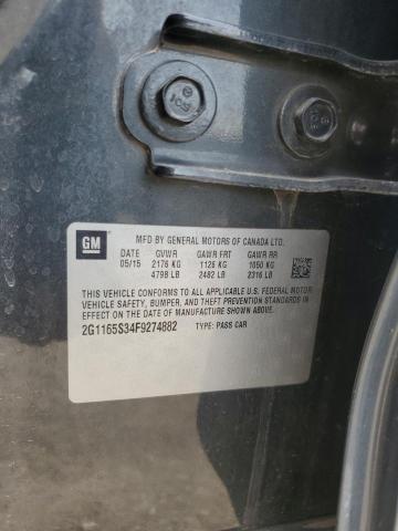 2015 CHEVROLET IMPALA LTZ 2G1165S34F9274882
