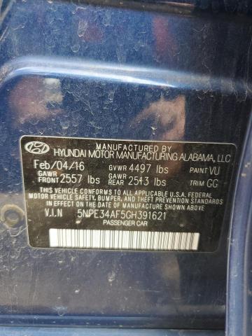 2016 HYUNDAI SONATA SPO 5NPE34AF5GH391621