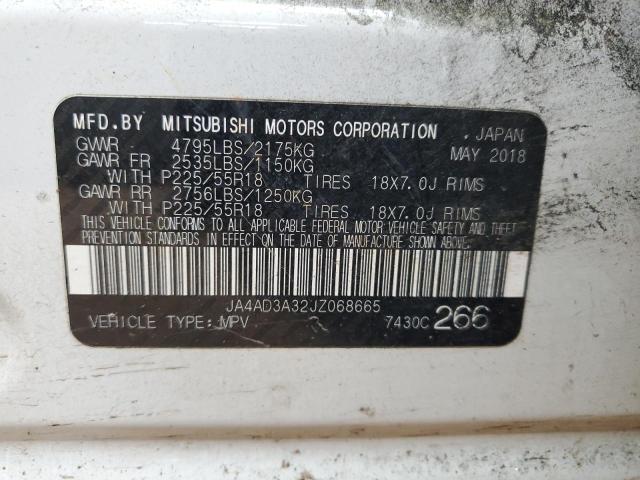2018 MITSUBISHI OUTLANDER JA4AD3A32JZ068665