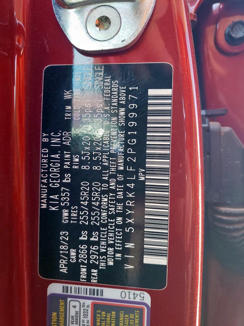 2023 KIA SORENTO SX 5XYRK4LF2PG199971