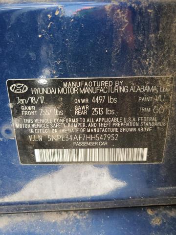 2017 HYUNDAI SONATA SPO - 5NPE34AF7HH547952