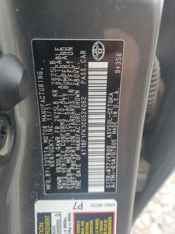 2012 TOYOTA CAMRY BASE - 4T1BF1FK1CU524062