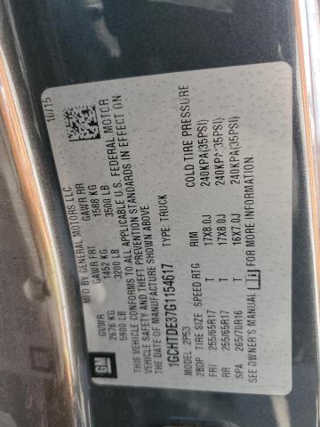 2016 CHEVROLET COLORADO Z - 1GCHTDE37G1154617